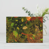 Kleurrijk herfst decoratief ontwerp bedankkaart (Staand voorkant)