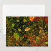 Kleurrijk herfst decoratief ontwerp bedankkaart (Voorkant / Achterkant)