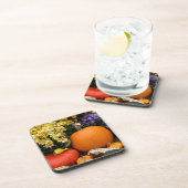 Kleurrijk herfst decoratief pompoenscherm onderzetter (Rechterzijde)