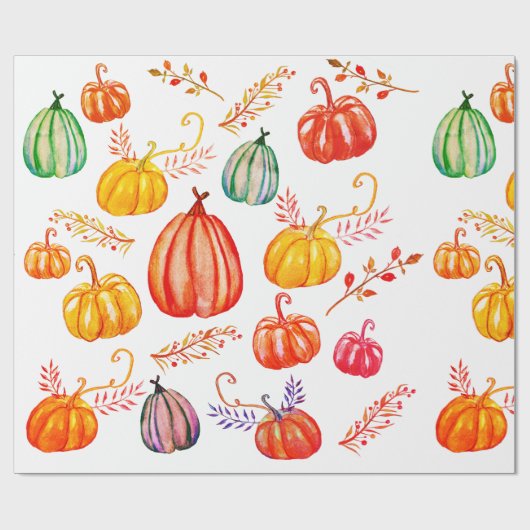 Kleurrijk Herfst inpakpapier (Vlak)