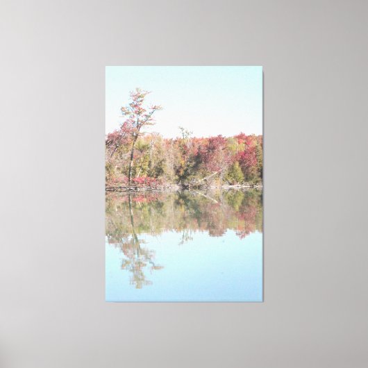 Kleurrijk Herfst landschap Canvas Afdruk (Voorkant)