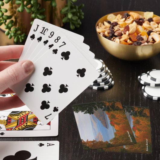 Kleurrijk Herfst Schilderachtig Uitzicht over het  Pokerkaarten (Insitu)