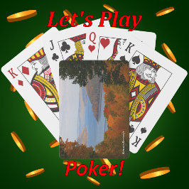 Kleurrijk Herfst Schilderachtig Uitzicht over het  Pokerkaarten