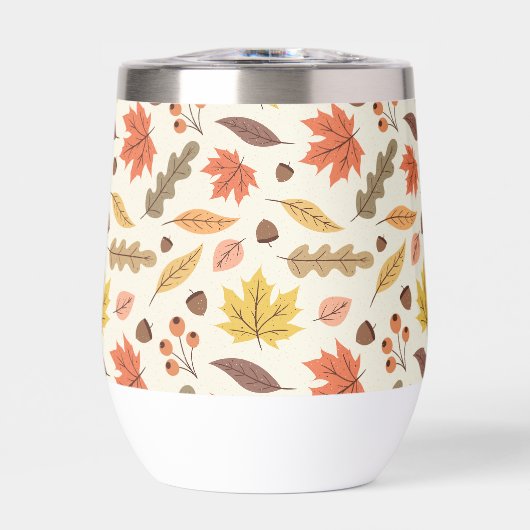 Kleurrijk Herfstblad Herfst Patroon (Voorkant)