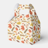 Kleurrijk Herfstblad Herfst Patroon Bedankdoosjes (Achterkant)