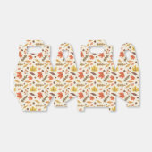 Kleurrijk Herfstblad Herfst Patroon Bedankdoosjes (Uitgevouwen)