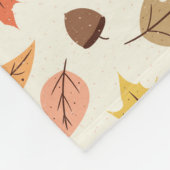 Kleurrijk Herfstblad Herfst Patroon Fleece Deken (Hoek)