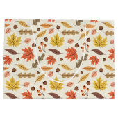 Kleurrijk Herfstblad Herfst Patroon Groot Cadeauzakje (Achterkant)