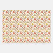 Kleurrijk Herfstblad Herfst Patroon Inpakpapier Vel (Voorkant 2)