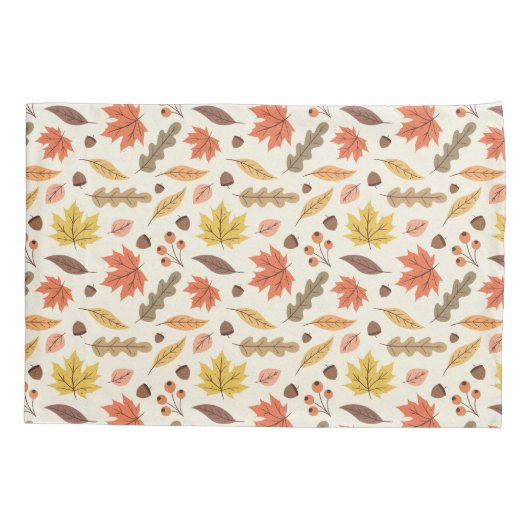 Kleurrijk Herfstblad Herfst Patroon Kussensloop (Achterkant)