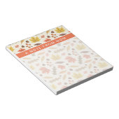 Kleurrijk Herfstblad Herfst Patroon Notitieblok (Schuin)