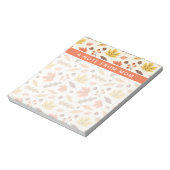 Kleurrijk Herfstblad Herfst Patroon Notitieblok (Linkerzijde)