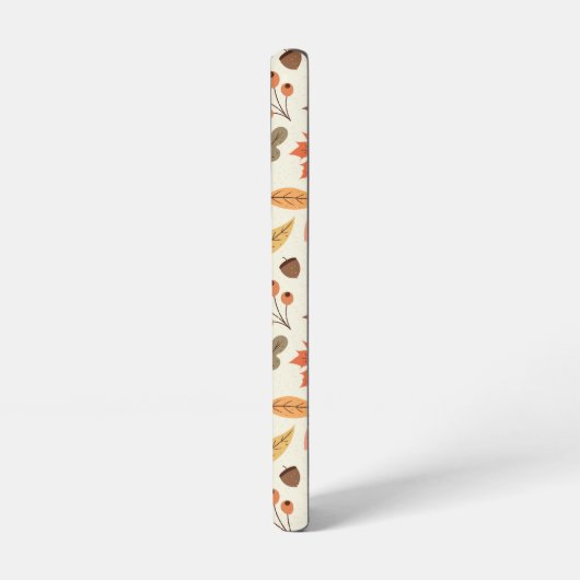 Kleurrijk Herfstblad Herfst Patroon Samsung Galaxy Hoesje (Linkerkant)