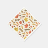 Kleurrijk Herfstblad Herfst Patroon Servet (Hoek)