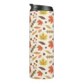Kleurrijk Herfstblad Herfst Patroon Thermosbeker (Geroteerd rechts)