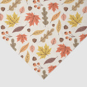 Kleurrijk Herfstblad Herfst Patroon Tissuepapier (Detail)