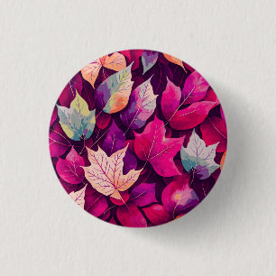 Kleurrijk Herfstbladeren Patroon-68218 Ronde Button 3,2 Cm