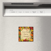 Kleurrijk herfstloof voor Thanksgiving Magneet (Insitu (Vaatwasser))