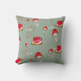 Kleurrijk herfstpatroon waterverf kussen