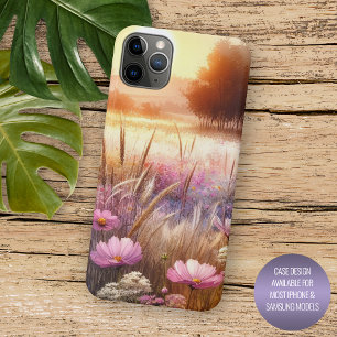 Kleurrijk herfstseizoen zonsondergang bloemschilde Case-Mate iPhone case