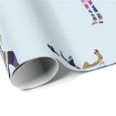 Kleurrijk herten glanzend inpakpapier, cadeaupapier (Rol Hoek)