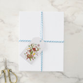 Kleurrijk hertenontwerp voor Kerstmis Cadeaulabel (Met Touw)