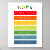 Kleurrijk het is ok om een fout poster te maken (Voorkant)