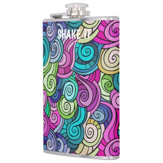 kleurrijk heupfles (Links)