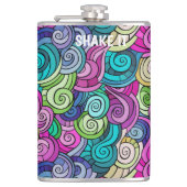 kleurrijk heupfles (Voorkant)