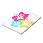 Kleurrijk Hibiscus ontwerp Notitieblok (Linkerzijde)