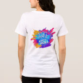 Kleurrijk Holi Dames T-shirt (Achterkant)