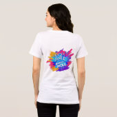Kleurrijk Holi Dames T-shirt (Achterkant volledig)