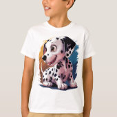 Kleurrijk HOND T-shirt ontwerp (Voorkant)