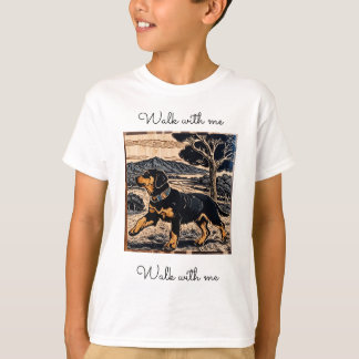 Kleurrijk honden T-shirt voor kinderen – Fun puppy