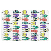 Kleurrijk hondenpeuken patroon magneet (Horizontaal)