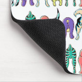 Kleurrijk hondenpeuken patroon muismat (Hoek)