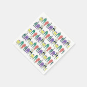 Kleurrijk hondenpeuken patroon servet (Hoek)