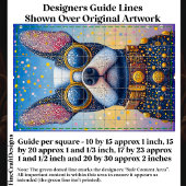 Kleurrijk hondenportret, pointillisme DN5R Decoupa Tissuepapier