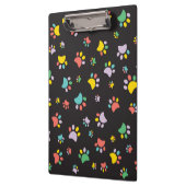 Kleurrijk hondenpoten patroon klembord (Links)