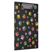 Kleurrijk hondenpoten patroon klembord (Rechts)