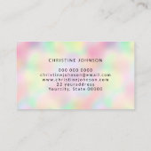 Kleurrijk honingbijenontwerp visitekaartje (Achterkant)