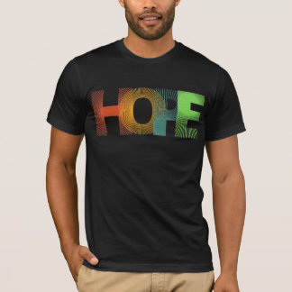 Kleurrijk HOPE Inspirerend Heren T-Shirt