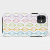 Kleurrijk horizontaal ogee patroon Case-Mate iPhone case (Achterkant (horizontaal))