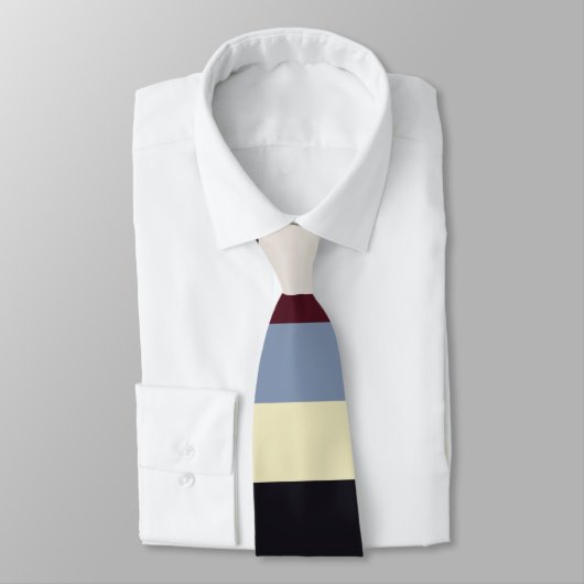 Kleurrijk horizontaal strepenpatroon stropdas (Gebonden)