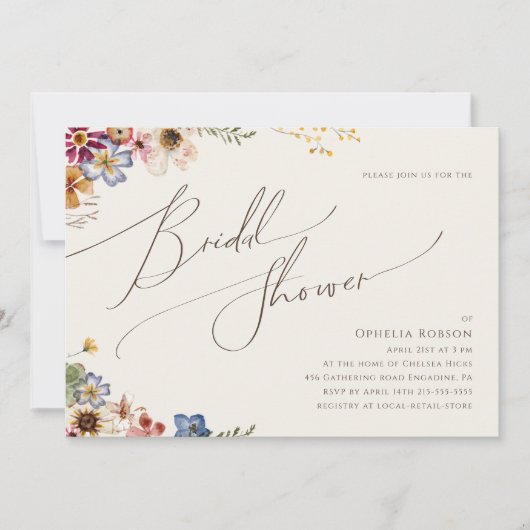 Kleurrijk horizontaal Vrijgezellenfeest van Wildfl Kaart (Voorkant)