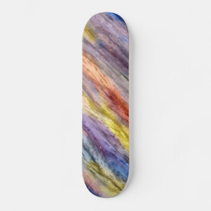 kleurrijk hout Abstract art. 2 Skateboard