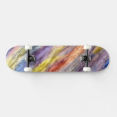  kleurrijk hout Abstract art. 2 Skateboard (Horizontaal)