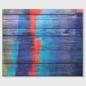 Kleurrijk hout Abstract schilderen #6 Cadeaupapier (Vlak)