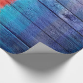 Kleurrijk hout Abstract schilderen #6 Cadeaupapier (Hoek)