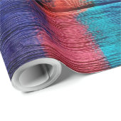 Kleurrijk hout Abstract schilderen #6 Cadeaupapier (Rol Hoek)